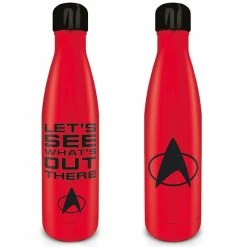 Official Star Trek The Next Generation 'Lets See Whats Out There' Metal Drinks Bottle