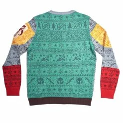 Star Wars Official Boba Fett Difuzed Christmas Jumper / Ugly Sweater