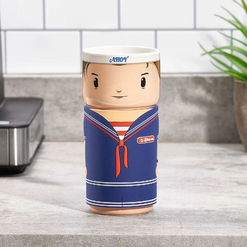 New ✔️ Official Stranger Things Steve Harrington (Scoops Outfit) CosCup 🤩 1 Official Stranger Things Steve Harrington (Scoops Outfit) CosCup