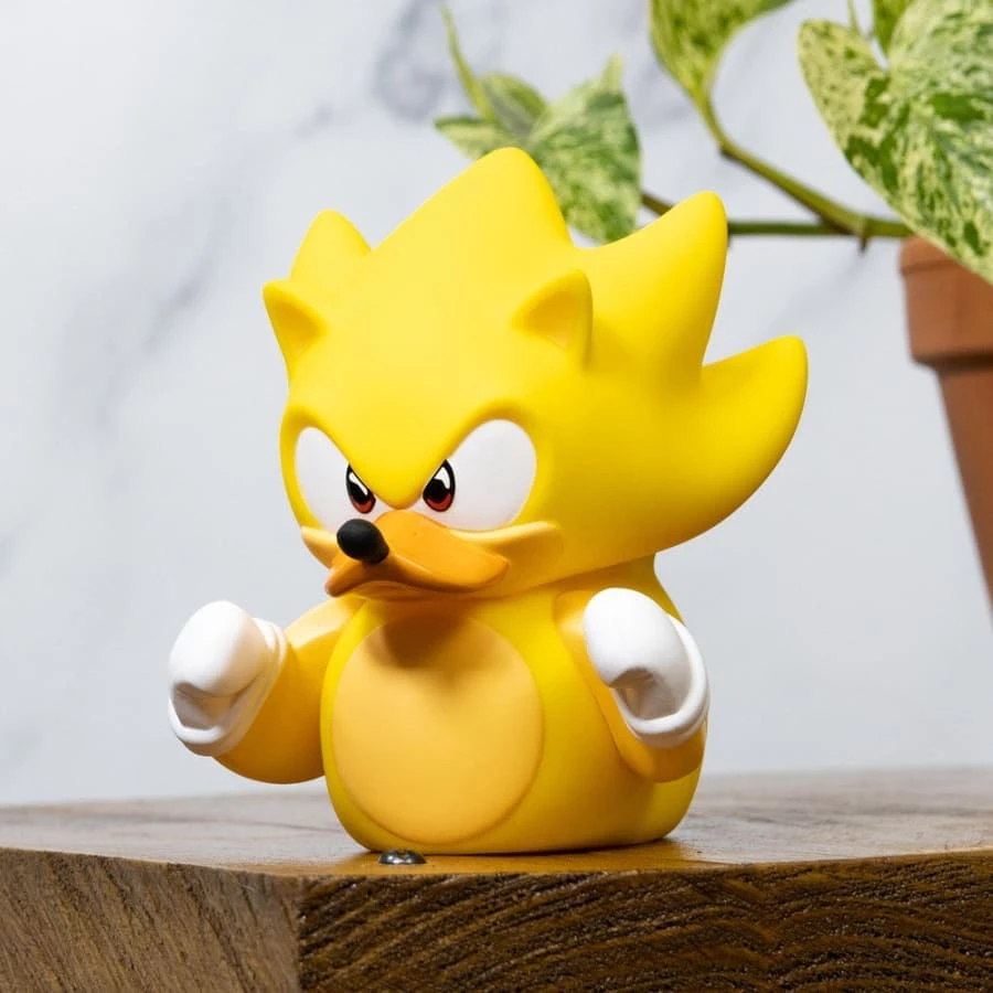 New ⭐ Sonic The Hedgehog Super Sonic TUBBZ Cosplaying Duck Collectible ❤️ 1 Sonic The Hedgehog Super Sonic TUBBZ Cosplaying Duck Collectible