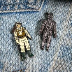 Accessories Pin Kings Star Wars Enamel Pin Badge Set 1.22 – C-3PO And Luke Skywalker (Hoth Battle Gear)