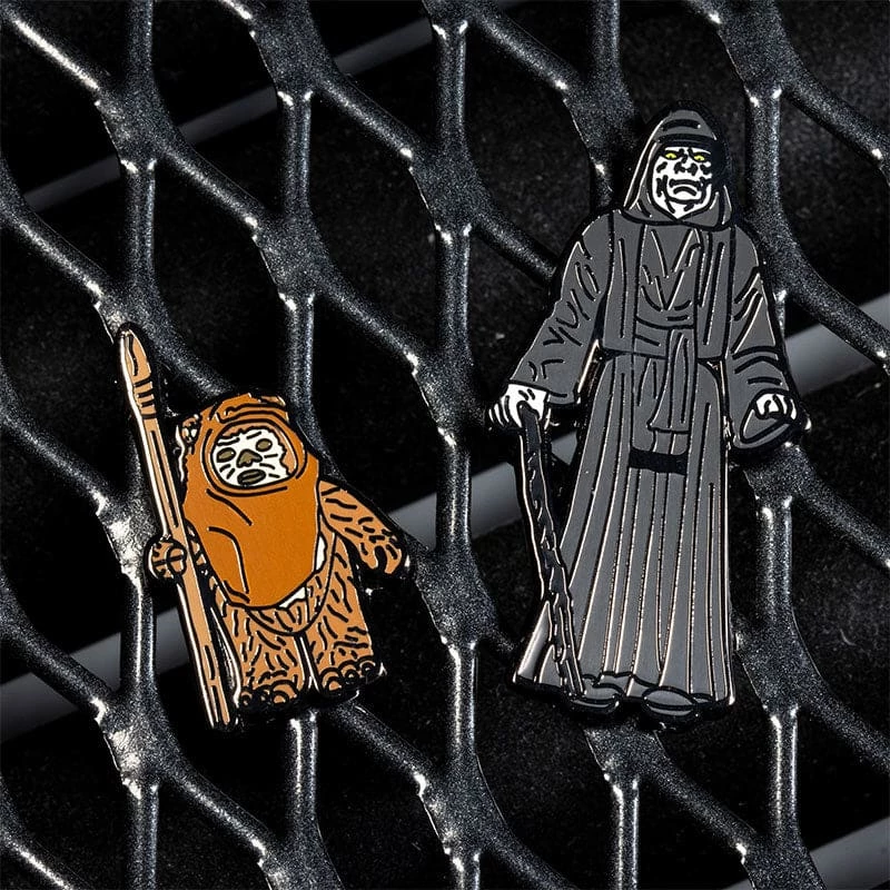 Outlet ❤️ Pin Kings Star Wars Enamel Pin Badge Set 1.36 – Wicket W. Warrick And The Emperor ⭐ 2 Pin Kings Star Wars Enamel Pin Badge Set 1.36 – Wicket W. Warrick And The Emperor