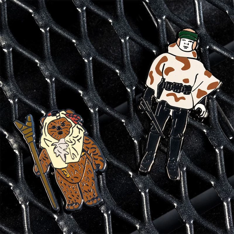 Promo π Pin Kings Star Wars Enamel Pin Badge Set 1.41 β Paploo And Luke Skywalker (in Battle Poncho) π 2 Pin Kings Star Wars Enamel Pin Badge Set 1.41 β Paploo And Luke Skywalker (in Battle Poncho)
