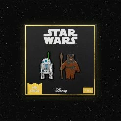Pin Kings Star Wars Enamel Pin Badge Set 1.42 β R2-D2 (with Pop-up Lightsaber) And Romba