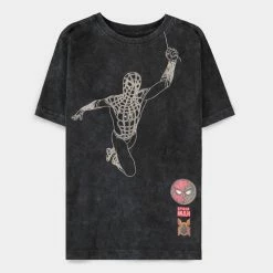 Official Marvel Spider-Man Kids Tie Dye Short Sleeved T-Shirts Apparel