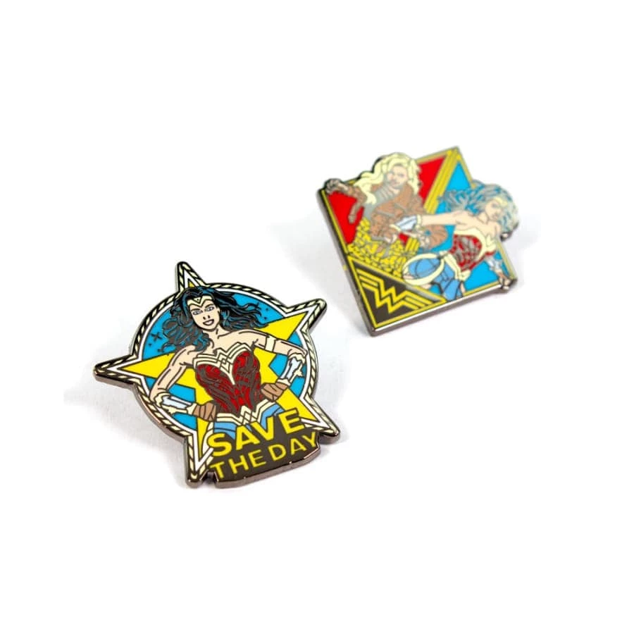 Discount 🎁 Wonder Women Pin Kings Wonder Woman '84 Enamel Pin Badge Set 1.3 - Save The Day Accessories 🧨 4 Wonder Women Pin Kings Wonder Woman '84 Enamel Pin Badge Set 1.3 - Save The Day Accessories