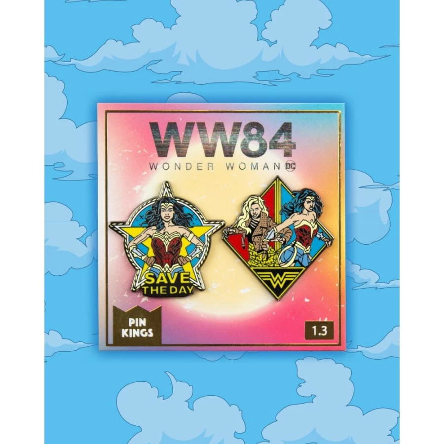 Discount 🎁 Wonder Women Pin Kings Wonder Woman '84 Enamel Pin Badge Set 1.3 - Save The Day Accessories 🧨 1 Wonder Women Pin Kings Wonder Woman '84 Enamel Pin Badge Set 1.3 - Save The Day Accessories